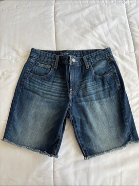 Mossimo Supply Co. Dark Blue Denim Jean Shorts